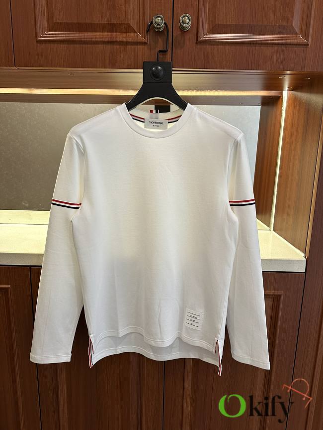 Okify Thow Browne White Men Sweater (has big size) - 1