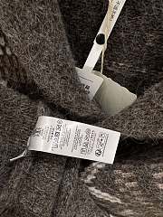 Okify Brunello Cucinelli Shawl Collar Geometric Jacquard Knit Cardigan Sweater - 6