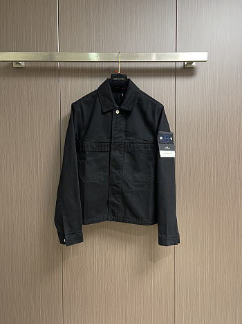 Okify Stone Island Black Shirt Jacket 