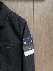 Okify Stone Island Black Shirt Jacket  - 4