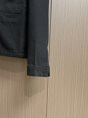 Okify Stone Island Black Shirt Jacket  - 3