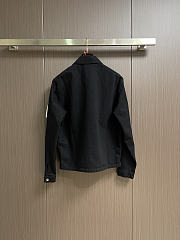 Okify Stone Island Black Shirt Jacket  - 2