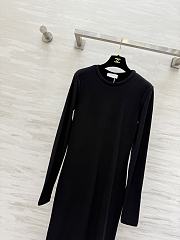 Okify The Row Black Round Neck Dress - 6