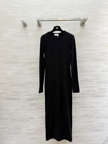 Okify The Row Black Round Neck Dress