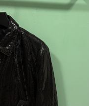 Okify Tom Ford Black Patent Leather Jacket  - 5