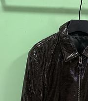 Okify Tom Ford Black Patent Leather Jacket  - 4