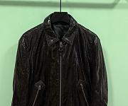 Okify Tom Ford Black Patent Leather Jacket  - 3
