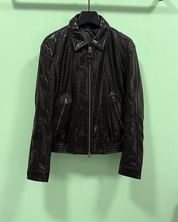 Okify Tom Ford Black Patent Leather Jacket 