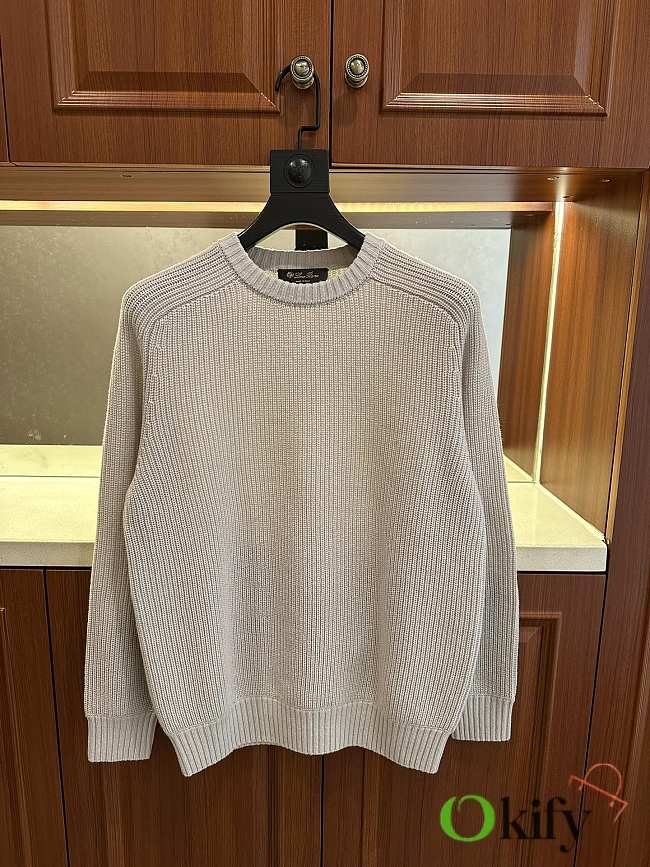 Okify Loro Piana White Sweater - 1
