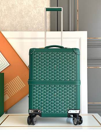 Okify Goyard Carry On Green Suitcase 50x36x24cm