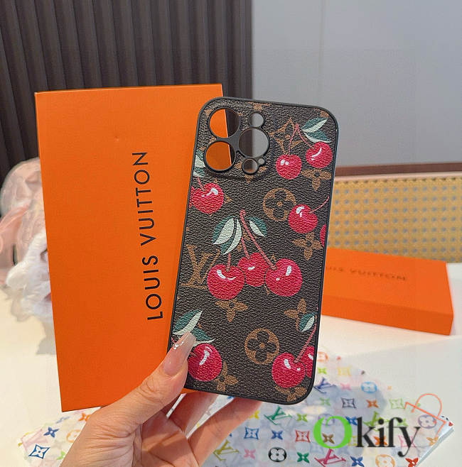 Okify Louis Vuitton Cherry Phone Case - 1