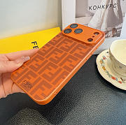 Okify Fendi Orange Phone Case - 3