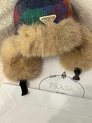 Okify Prada Colorful Knitted Earflap Ski Hat 1 - 3