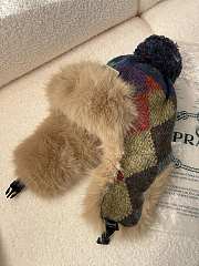 Okify Prada Colorful Knitted Earflap Ski Hat 1 - 2