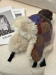 Okify Prada Colorful Knitted Earflap Ski Hat 2 - 6