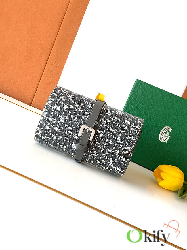 Okify Goyard Voyage Double Gray Watch Box 16x10.5x6.5cm - 1