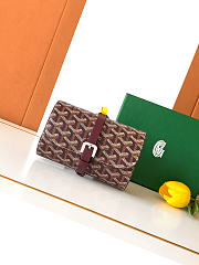 Okify Goyard Voyage Double Dark Red Watch Box 16x10.5x6.5cm - 1