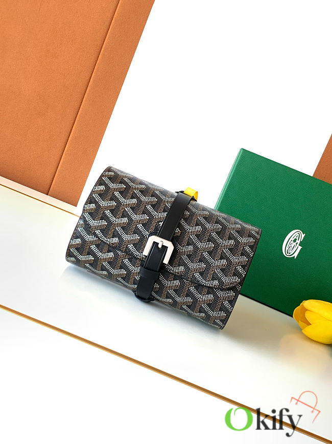 Okify Goyard Voyage Double Black Watch Box 16x10.5x6.5cm - 1