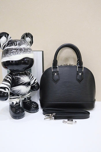 Okify Louis Vuitton Alma BB Epi Bag In Black M40862 24x11.5x18cm