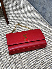 Okify YSL Kate Small Chain Bag Red 24x14.5x5.5cm - 6