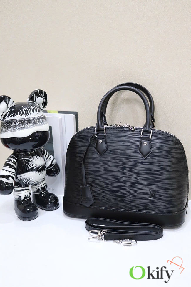 Okify Louis Vuitton Alma PM Bag Black Epi M40302 31.5x15x24cm - 1