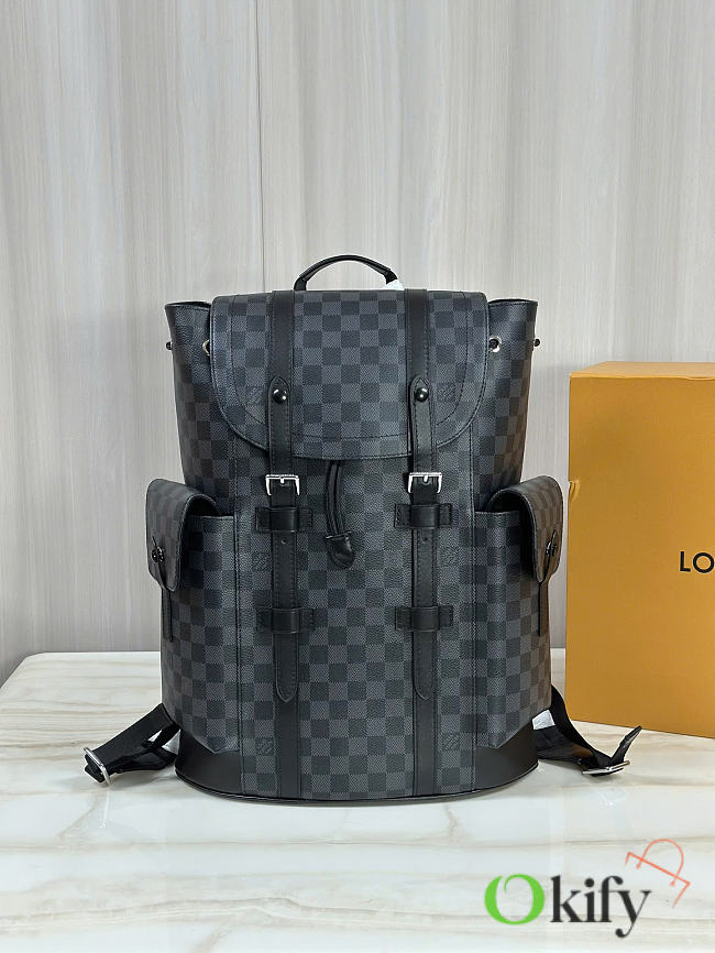 Okify Louis Vuitton Christopher Monogram Backpack 48x41x13cm - 1