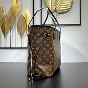 Okify Louis Vuitton Monogram Neverfull Bag Inner Red Black Line 32x29x15cm - 4