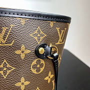 Okify Louis Vuitton Monogram Neverfull Bag Inner Red Black Line 32x29x15cm - 3