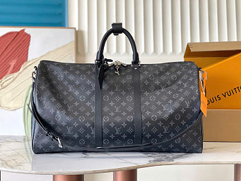 Okify Louis Vuitton Keepall 55 Bag Black 55x31x24cm