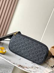Okify Louis Vuitton Neverfull MM Bag Black Inside Dark Blue M45685 31x28x14cm - 6