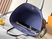 Okify Louis Vuitton Neverfull MM Bag Black Inside Dark Blue M45685 31x28x14cm - 3