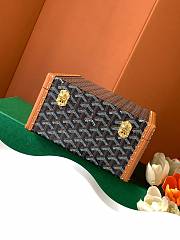 Okify Goyard Joux Black And Brown 6 Watch Case 22x10x12cm  - 5