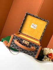 Okify Goyard Joux Black And Brown 6 Watch Case 22x10x12cm  - 4