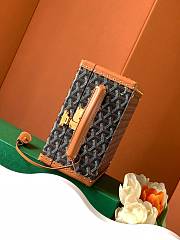 Okify Goyard Joux Black And Brown 6 Watch Case 22x10x12cm  - 2