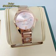 Okify Rolex Rose Gold Women Watch 33mm  - 5