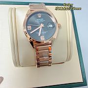 Okify Rolex Rose Gold Women Watch 33mm  - 4
