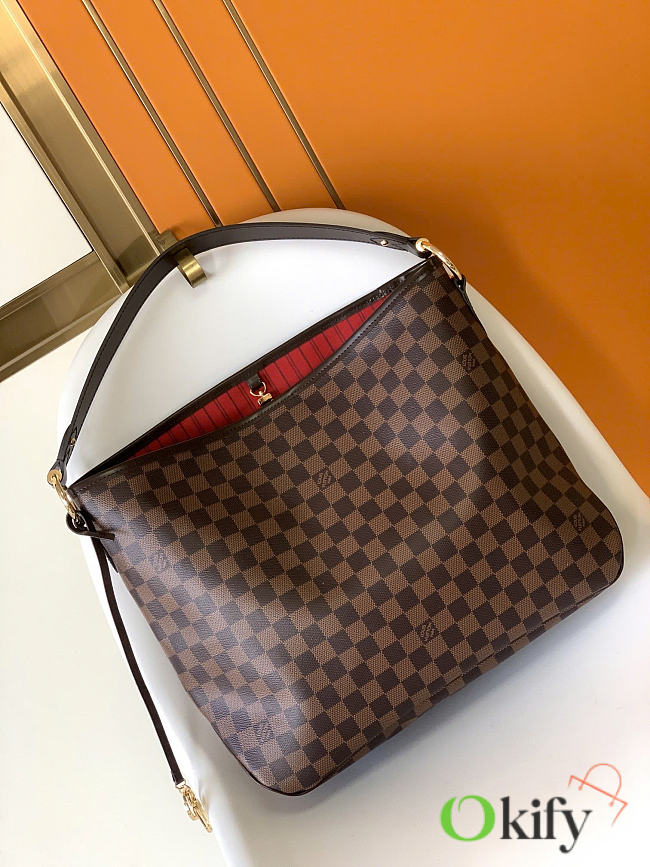 Okify Louis Vuitton Delightful MM Damier Bag 42x15x33cm - 1