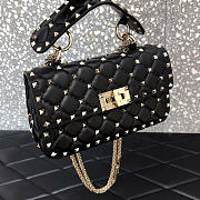 Okify Valentino Garavani Rockstud Bag Black 20x13x5.5cm - 6