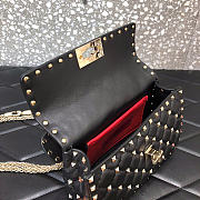 Okify Valentino Garavani Rockstud Bag Black 20x13x5.5cm - 4