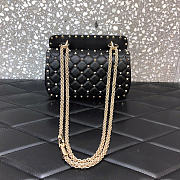 Okify Valentino Garavani Rockstud Bag Black 20x13x5.5cm - 3