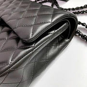 Okify CC Flap Bag Black Lambskin Black Hardware 25cm - 4
