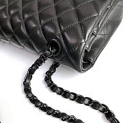 Okify CC Flap Bag Black Lambskin Black Hardware 25cm - 3