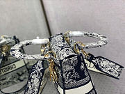 Okify Dior Lady D'Lite Blue Toile De Jouy Bag 24x20x13cm - 6