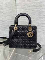 Okify Dior Lady Bag Black 24x20x11cm  - 1