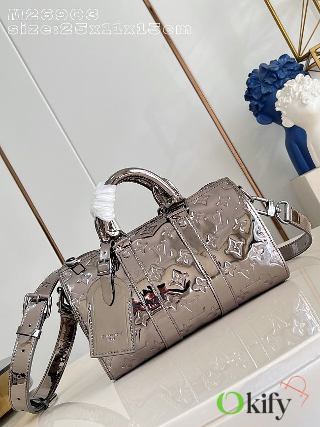 Okify Louis Vuitton Keepall 25 Bag Silver M26903 25x15x11cm - 1