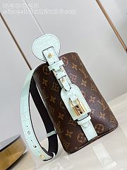 Okify Louis Vuitton All In BB Bag Blue Strap 18x16x12cm - 4