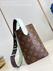 Okify Louis Vuitton All In BB Bag Blue Strap 18x16x12cm - 3
