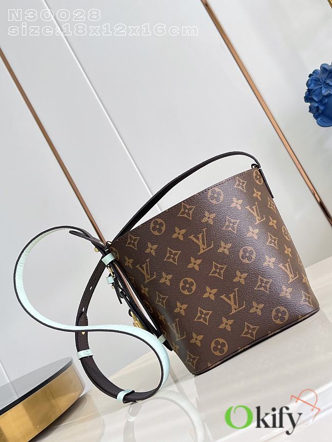 Okify Louis Vuitton All In BB Bag Blue Strap 18x16x12cm - 1
