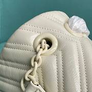 Okify Gucci Marmont Chevron Bag White 37x21x9cm - 6