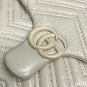 Okify Gucci Marmont Chevron Bag White 37x21x9cm - 5